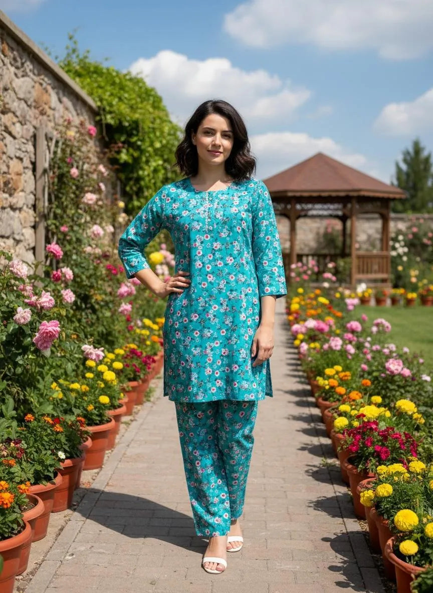 Winter Collection 2 Pcs Stitched Micro Polo Cotton Women Dress Marina Wool Specially