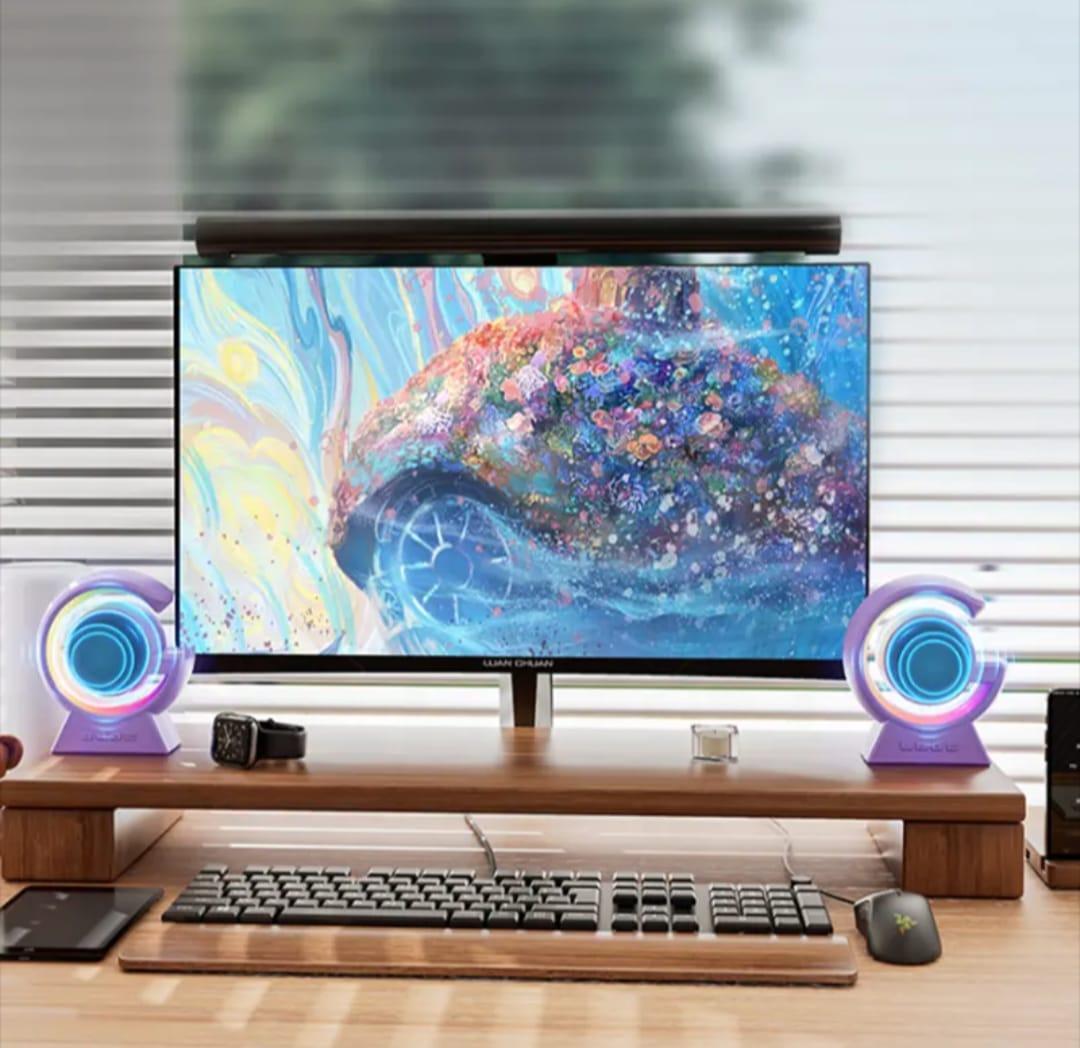 Touch Lamp Wireless Speaker Purple 5W Bluetooth 5.3