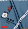 Men Cotton Satin Plain Suit Blue Winter