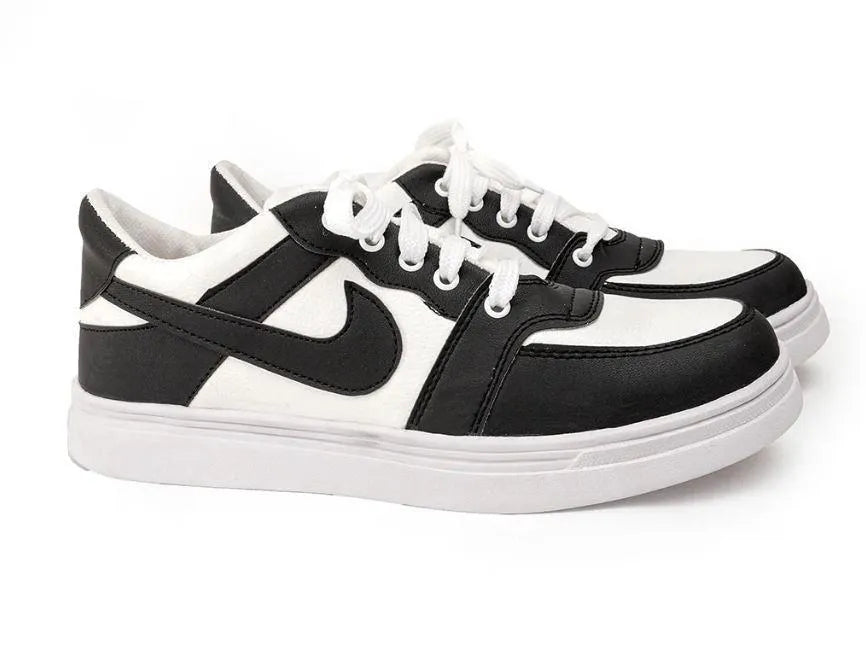 Men's Black Rexine Casual Sneakers Size 39-44