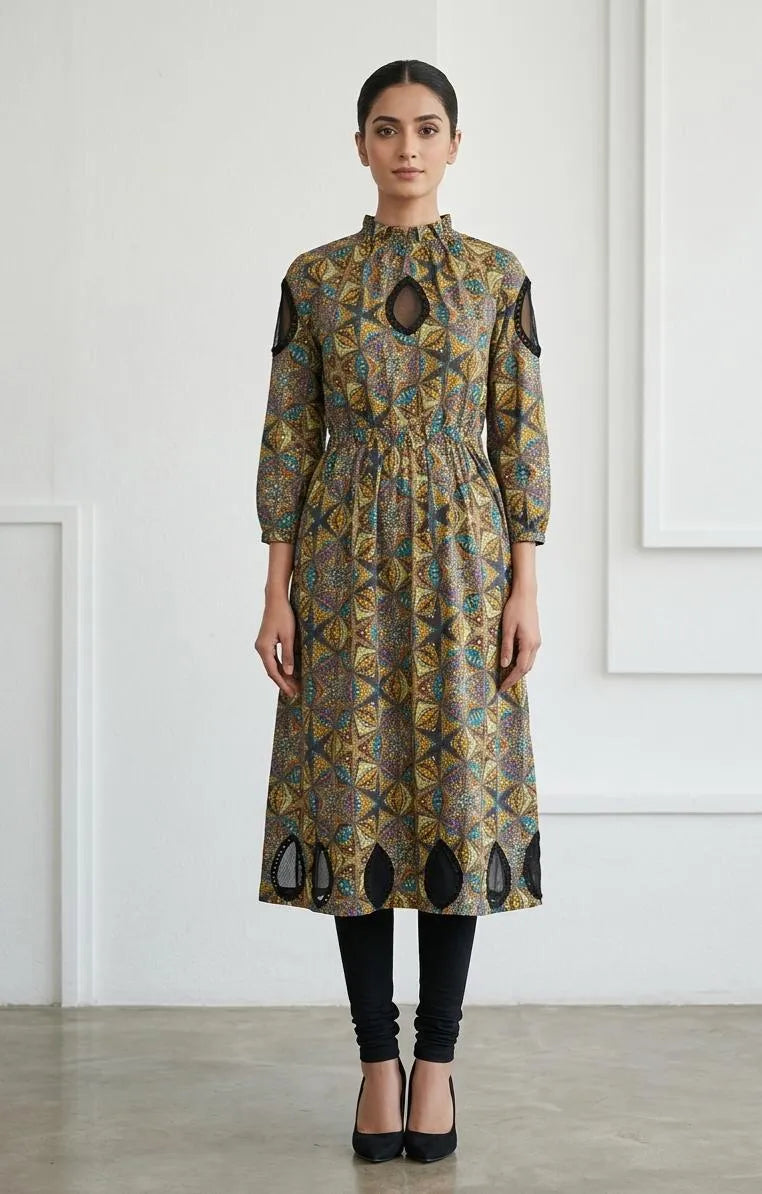 1 Pc Women's Stitched Lawn Digital Print Maxi 5.0