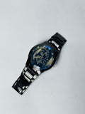 Men's Black Stainless Steel Analogue Watch