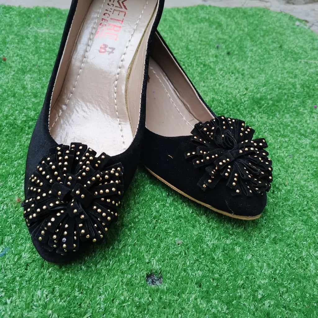 Black Rhinestone Women's Semi-Formal Pumps Size 6-11