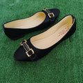 Women Synthetic Leather Fancy Pumps Black Sizes 6-10
