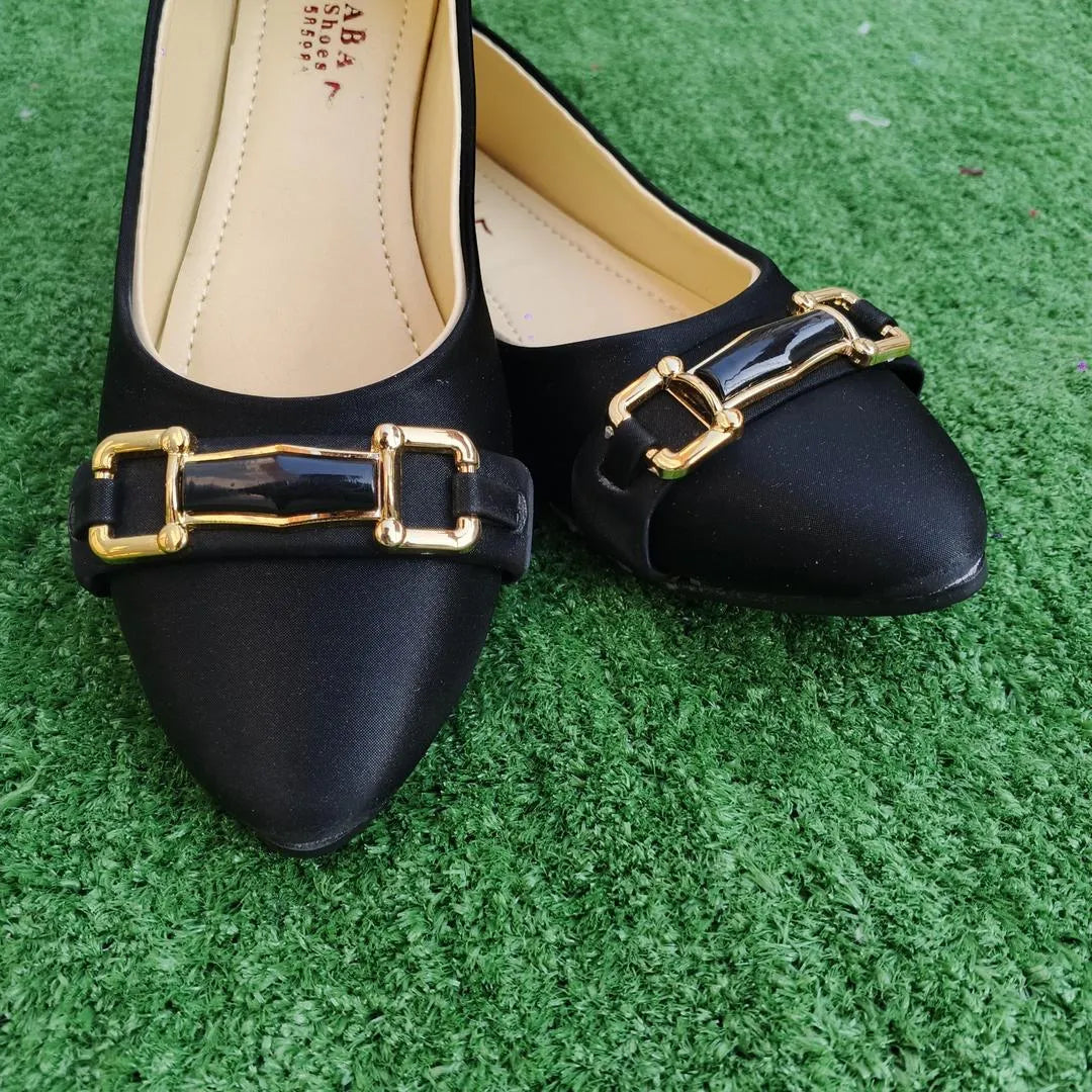 Women Synthetic Leather Fancy Pumps Black Sizes 6-10