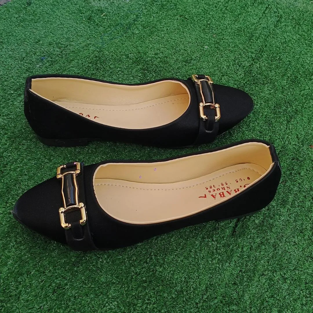 Women Synthetic Leather Fancy Pumps Black Sizes 6-10