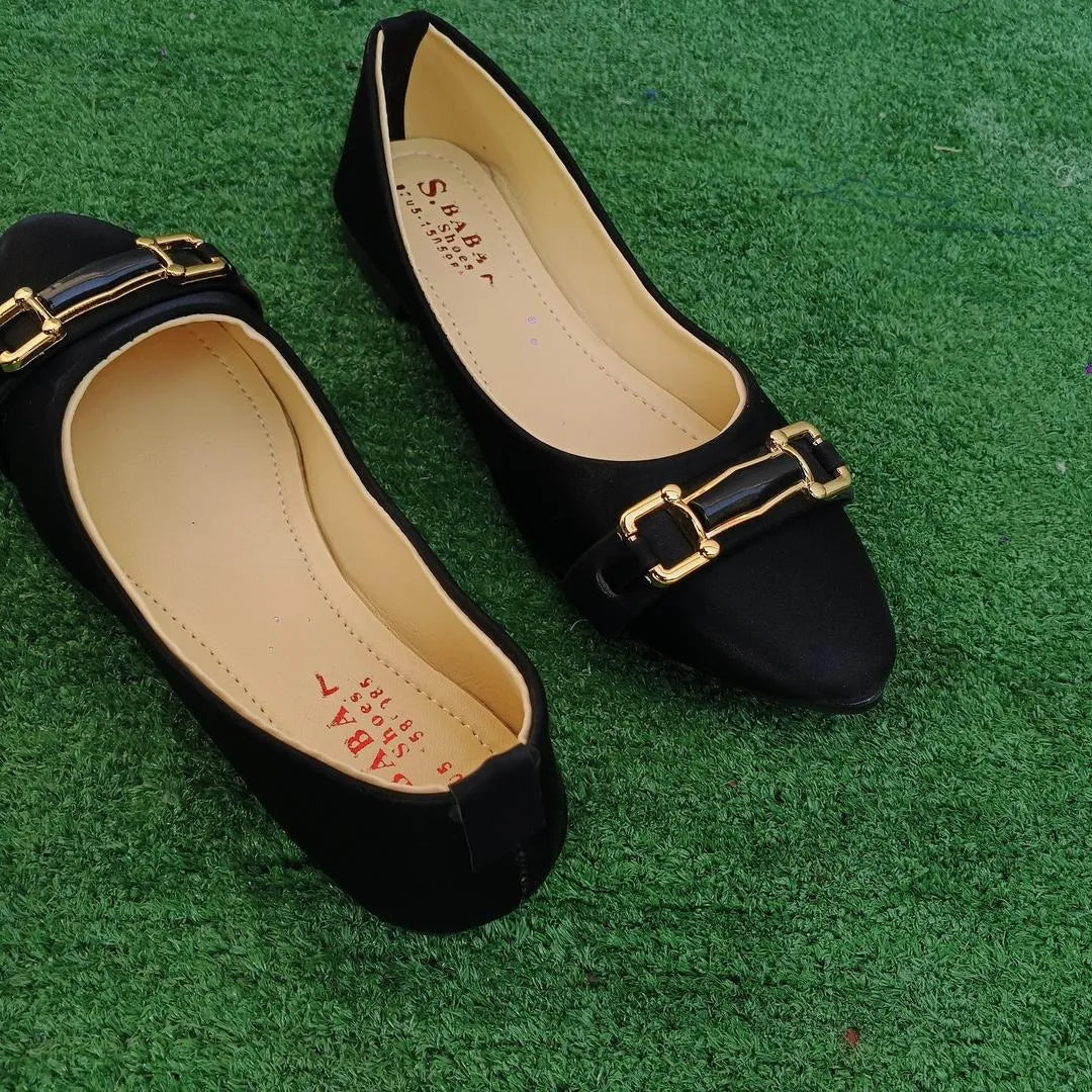 Women Synthetic Leather Fancy Pumps Black Sizes 6-10