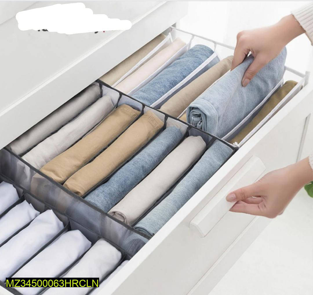 7 Grid Clothes Organizer PVC Non Woven Foldable
