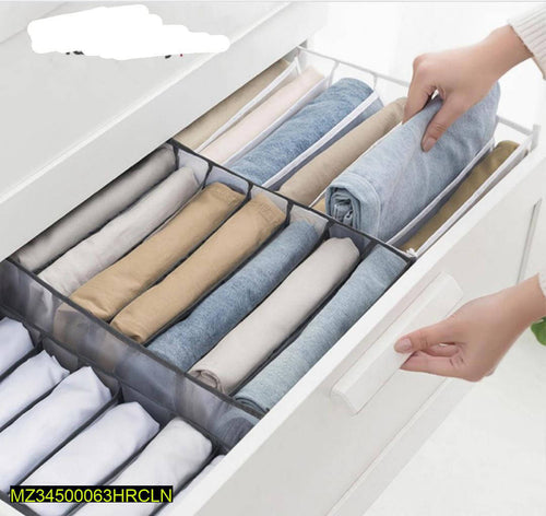 7 Grid Clothes Organizer PVC Non Woven Foldable