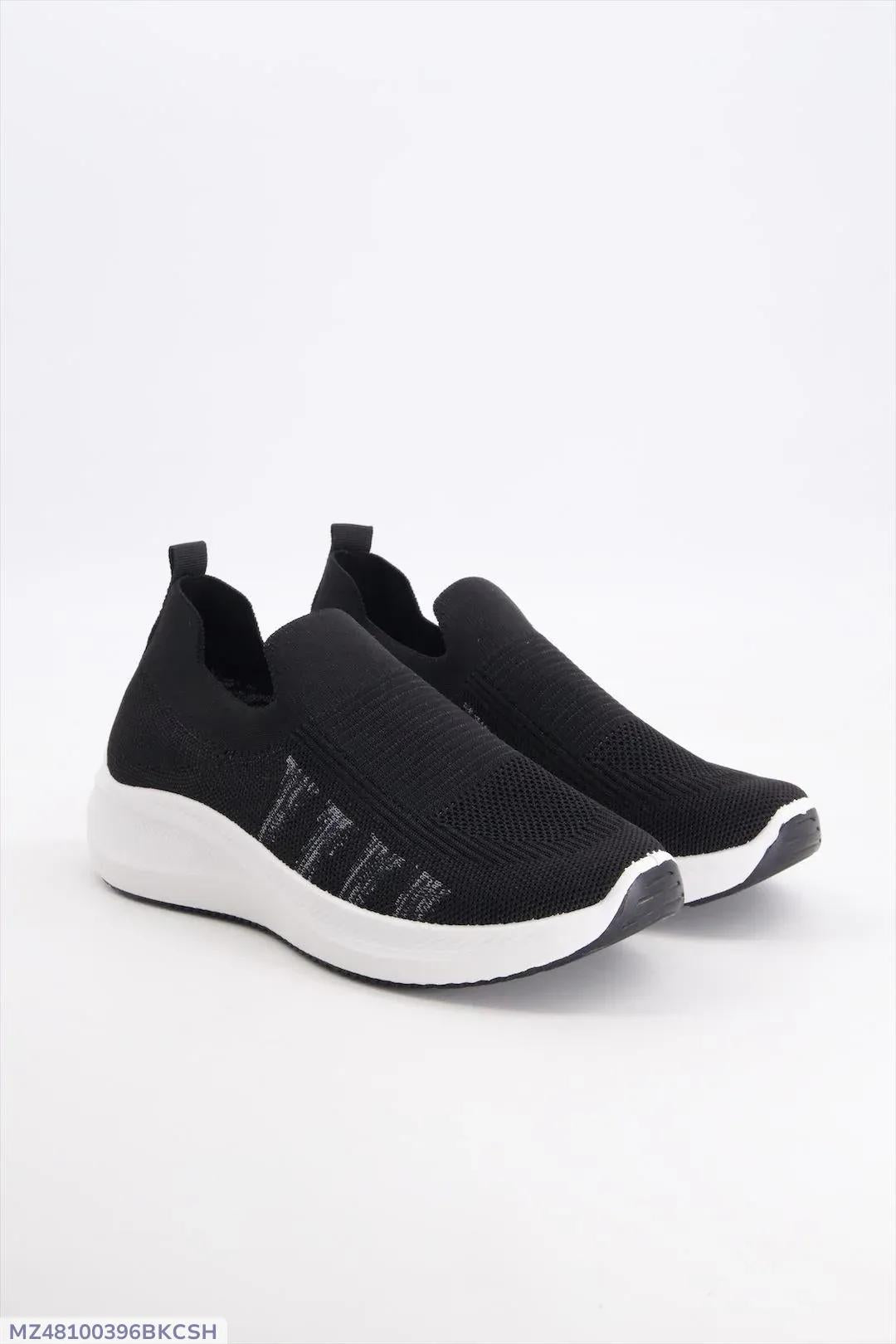 Black Skechers Slip-On Casual Shoes for Men