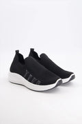 Black Skechers Slip-On Casual Shoes for Men
