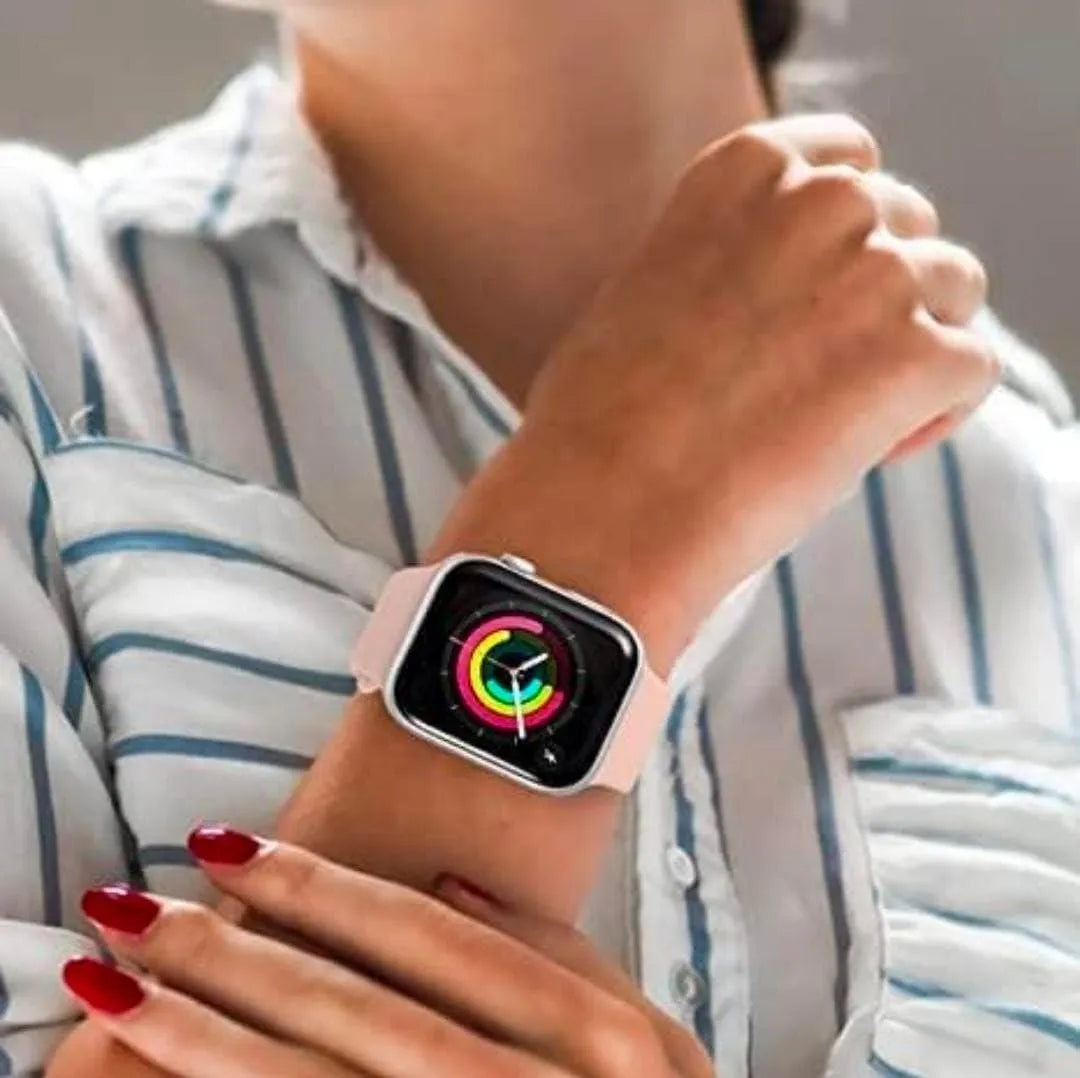 i9 Pro Max Smart Watch Rose Gold Strap